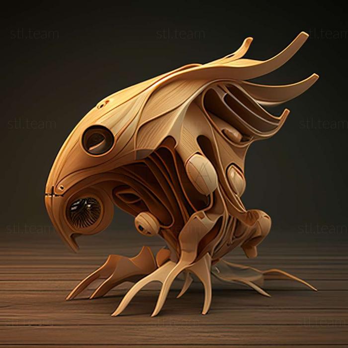 3D model Machaerotidae (STL)